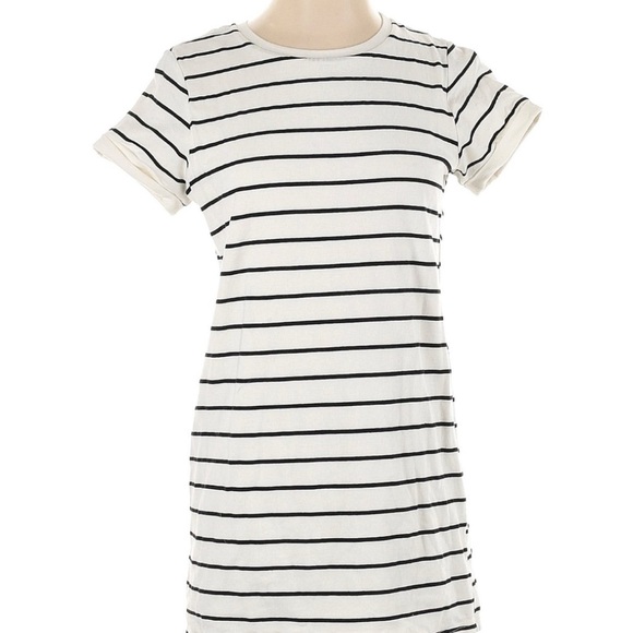 Lulu's Cream and Black Striped Mini Dress - Picture 2 of 2